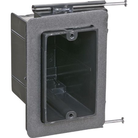 Carlon Carlon 22-1/2 cu in Rectangle Plastic 1 gang Electrical Box Black FN-23